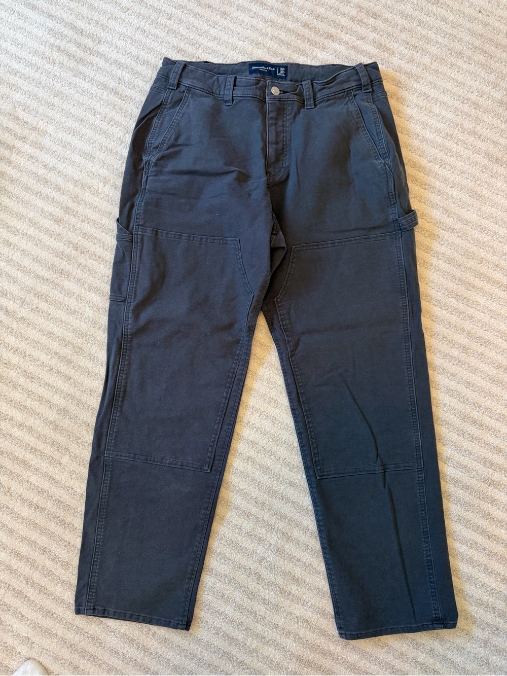 Abercrombie Double Knee Carpenter Pants Charcoal 32x30